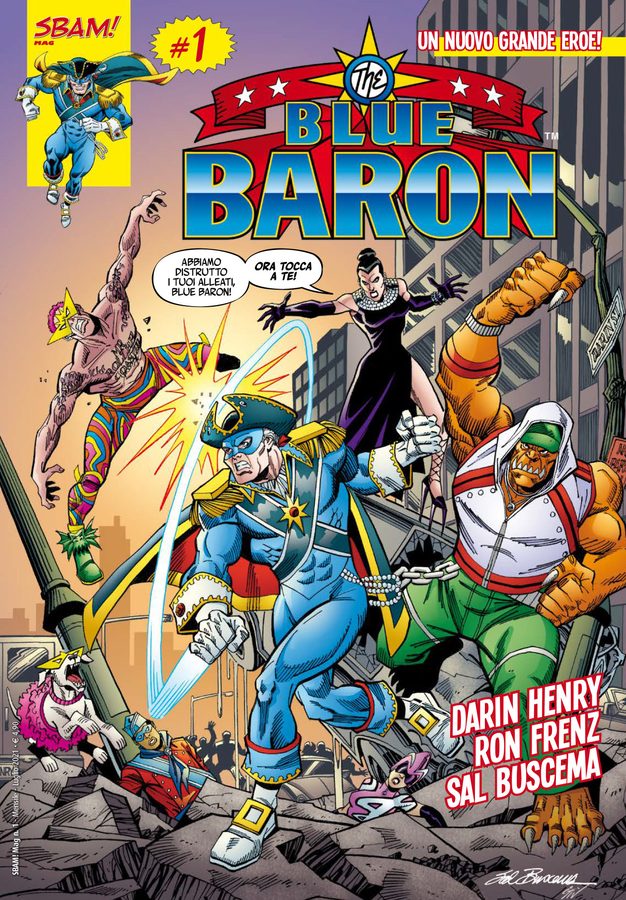La copertina di Blue Baron #1 – Un nuovo grande eroe